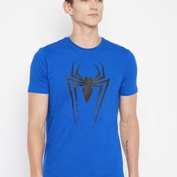 Marvel by Wear Your Mind Men Blue Printed Pockets T-shirt-picture-7