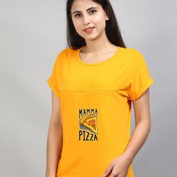 SillyBoom Graphic Printed Maternity And Feeding T-shirt-image-80