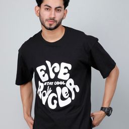 Eyebogler Typography Printed Cotton Oversized T-shirt-image-53