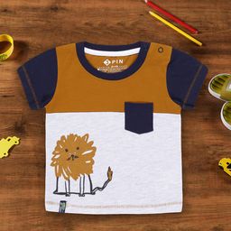 3PIN Boys Colourblocked Cotton Casual T-shirt-image-43