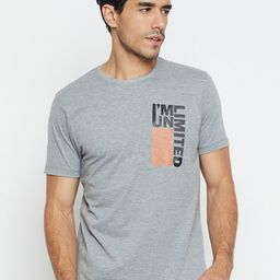 Mast & Harbour Typography Printed Pure Cotton T-shirt-picture-49