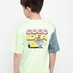 Octave Boys Typography Printed Round Neck Drop Shoulder Sleeves T-shirt-image-71