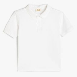 Koton Boys Solid Polo Collar Cotton T-shirt-image-85