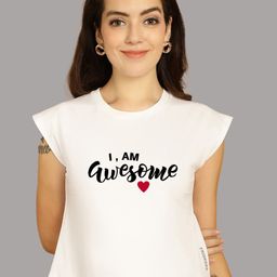 Friskers Typography Printed Round Neck Extended Sleeves Pure Cotton Tshirt-image-24