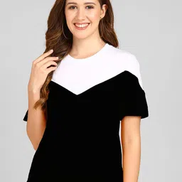 Adyavastram Women Colourblocked Round Neck T-shirt-picture-46