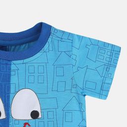 MINI KLUB Boys Graphic Printed Round Neck Cotton T-shirt-image-49