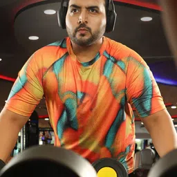 Instafab Plus Men Printed V-Neck Pockets T-shirt-image-12
