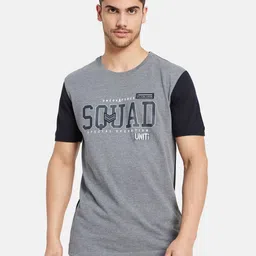 Octave Typography Printed Pure Cotton T-shirt-image-38