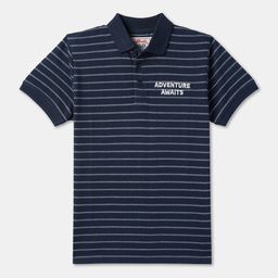 R&B Boys Striped Polo Collar Cotton T-shirt-picture-49