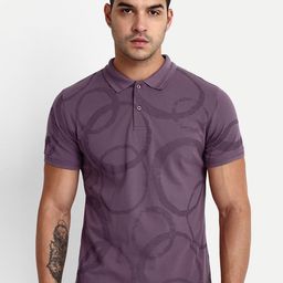 REPRISE Abstract Printed Pure Cotton T-shirt-image-101