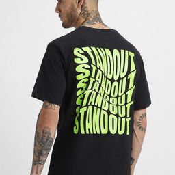 VEIRDO Round Neck Short Sleeves Typography Printed Pure Cotton T-shirt-image-34