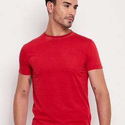 Adobe Half Sleeve Round Neck Cotton T-shirt-image-8