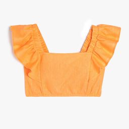 Koton Girls Square Neck Linen Top-picture-48