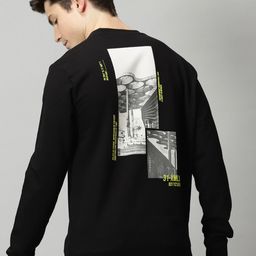 THE HOLLANDER Graphic Printed Cotton Pullover Sweatshirts-image-34