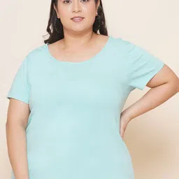 Kiaahvi by JOHN PRIDE Plus Size Pure Cotton T-shirt-19