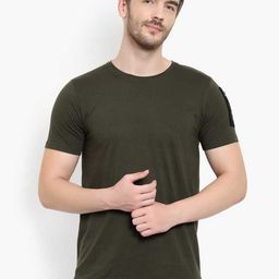 GLITO Round Neck Cotton T-Shirt-image-21