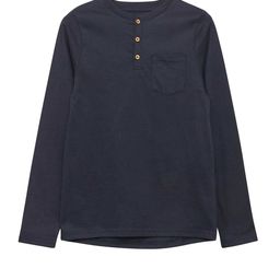 KIABI Boys Henley Neck Cotton Tshirt-52