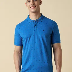 Allen Solly Printed Polo Collar Cotton T-shirt-image-24
