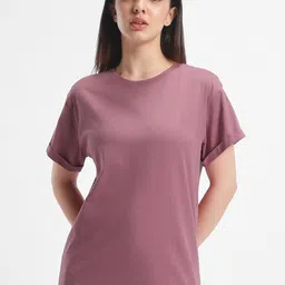 Bewakoof Drop-Shoulder Sleeves Relaxed Boyfriend Fit Cotton T-shirt-picture-32