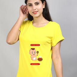 SillyBoom Graphic Printed Maternity And Feeding  T-shirt-image-61