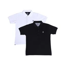 BAESD Boys Pack of 2 Polo Collar Cotton T-Shirts-picture-15