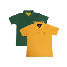 BAESD Boys Pack Of 2 Polo Collar Cotton T-shirts-54
