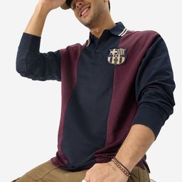 The Souled Store Colourblocked Polo Collar Pure Cotton Oversized T-shirt-image-20