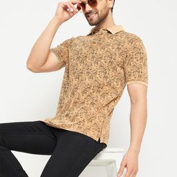 Club York Printed Polo Collar Short Sleeves Regular Fit T-shirt-image-86