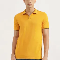 United Colors of Benetton Men Solid Polo Collar Cotton T-shirt-picture-45
