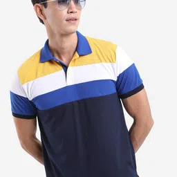 HIGHLANDER Striped Polo Collar Short Sleeves T-shirt-picture-54