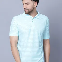 Shiv Naresh Striped Rapid-Dry Polo Collar Sports T-shirt-image-28
