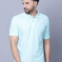 Shiv Naresh Striped Rapid-Dry Polo Collar Sports T-shirt-image-86