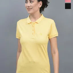 Dollar Pack Of 3 Polo Collar Regular Fit Cotton T-shirt-image-50