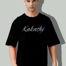 Elibolz Kakashi Printed Cotton Oversized T-shirt-image-56