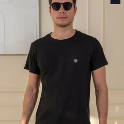Lux Cozi Pack Of 2 Short Sleeves Round Neck Cotton Casual T-Shirts-image-68