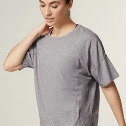 Marks & Spencer Round Neck Pure Cotton Sports T-shirt-image-84