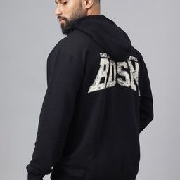 MuscleBlaze Unisex Printed Cotton Detachable Hood Sweatshirt-image-96