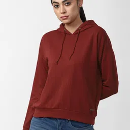 Van Heusen Woman Solid Hooded Sweatshirt-image-19