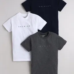 CELSIUS Kids Pack Of 3 Short Sleeves T-shirt-image-32
