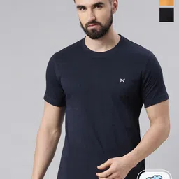 Force NXT Men Solid Pack of 3 Super Combed Cotton T-Shirt-image-19