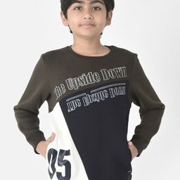 Crimsoune Club Boys Round Neck Printed Cotton Sweatshirt-image-55