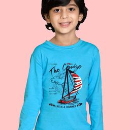 NUSYL Boys Graphic Printed Cotton T-shirt-image-86