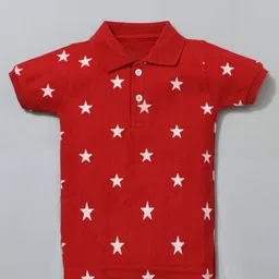 BAESD Boys Printed Polo Collar Cotton T-shirt-image-95