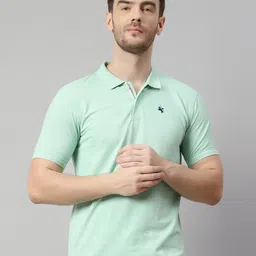 Cantabil Polo Collar Short Sleeves Cotton T-shirt-picture-43