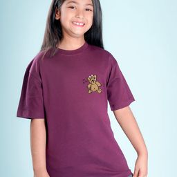 NUSYL Girls Drop-Shoulder Oversized T-shirt-image-85