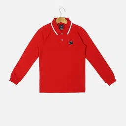 Allen Solly Junior Boys Polo Collar Long Sleeves Pure Cotton T-shirt-image-73