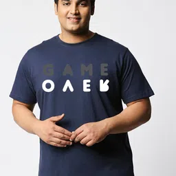 Bewakoof Men Graphic Printed Plus Size T-shirt-image-9