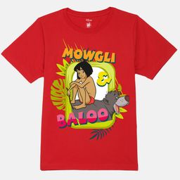 YK Disney Boys Graphic The Jungle Book Printed Pure Cotton T-shirt-15