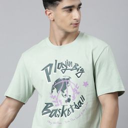 Xtep Typography Printed Relaxed Fit Pure Cotton Sports T-shirt-image-14