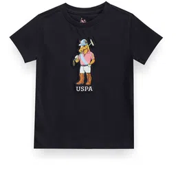 U.S. Polo Assn. Kids Boys Graphic Printed Pure Cotton T-shirt-picture-1